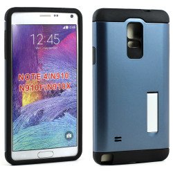 Samsung Galaxy Note 4 Slim Fit Armor Hybrid Kickstand (Navy Blue)